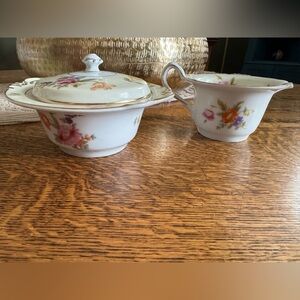 Vintage KPM Floral Porcelain Tea Set